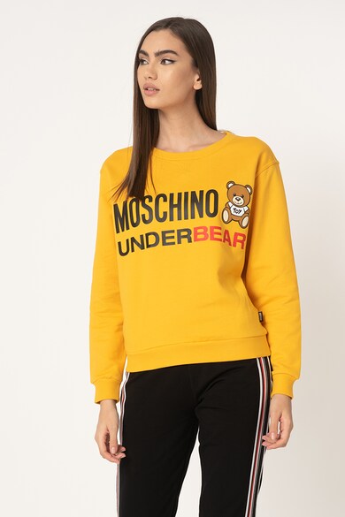 Moschino Bluza sport de casa, cu imprimeu logo cauciucat Femei