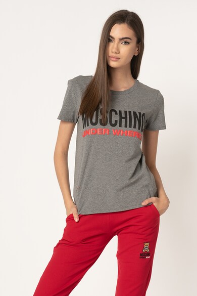 Moschino Tricou de casa cu imprimeu logo Femei