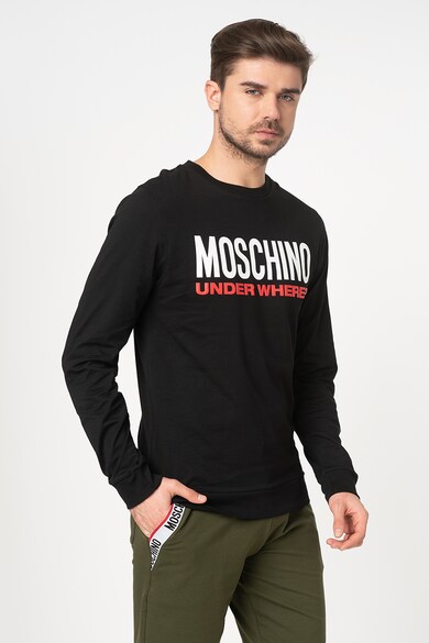 Moschino Bluza de casa cu imprimeu logo Barbati