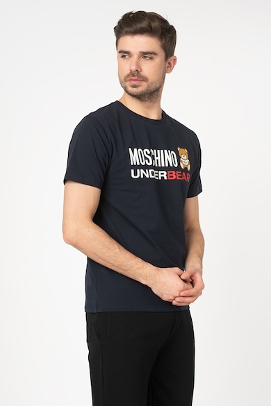 Moschino Tricou de casa cu logo cauciucat Barbati