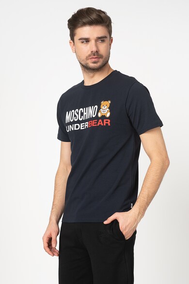 Moschino Tricou de casa cu logo cauciucat Barbati