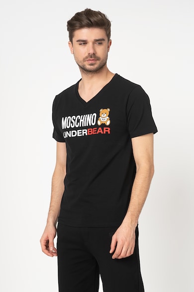 Moschino Tricou de casa cu decolteu in V Barbati