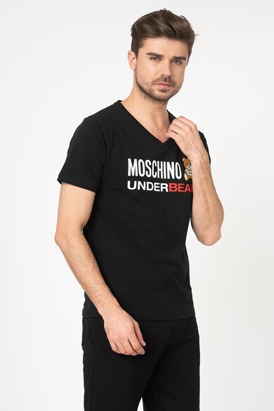 Moschino Tricou de casa cu decolteu in V Barbati