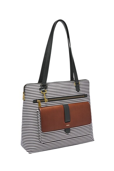 Fossil Geanta shopper cu model in dungi Kinley Femei