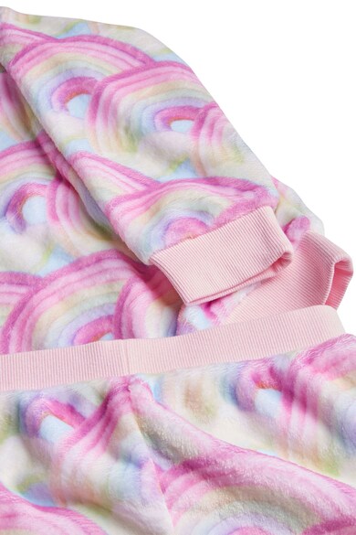 NEXT Pijama din material fleece cu imprimeu curcubeu Fete