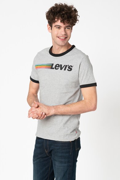 Levi's Тениска с овално деколте и лого Мъже