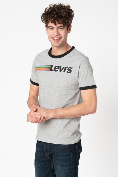 Levi's Тениска с овално деколте и лого Мъже