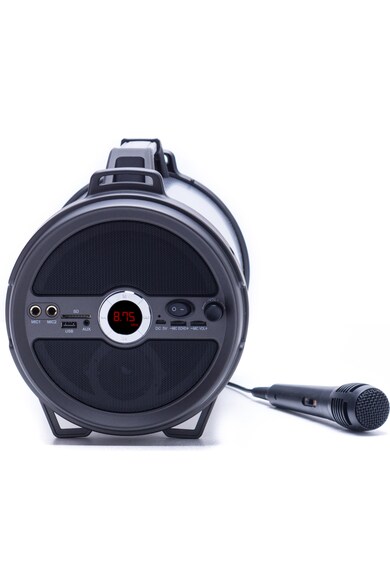 E-BODA Boxa portabila  The Vibe 500 Karaoke, Bluetooth, MicroSD, USB, AUX, Radio FM, Microfon inclus, Iluminare RGB, Negru Femei