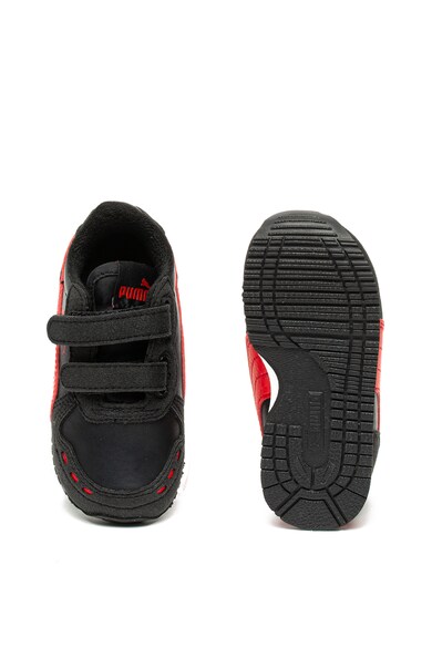 Puma Pantofi sport de piele ecologica, cu velcro Cabana Racer Baieti