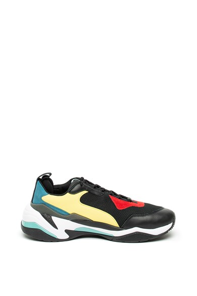 Puma Pantofi sport unisex, cu model colorblock si garnituri de piele Thunder Spectra Barbati