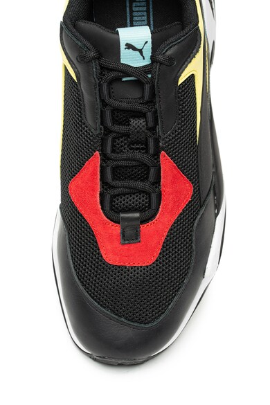 Puma Pantofi sport unisex, cu model colorblock si garnituri de piele Thunder Spectra Barbati