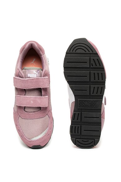 Puma Pantofi sport cu velcro si insertii de piele intoarsa Vista Fete