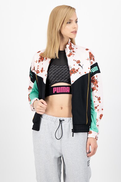 Puma Hanorac cu imprimeu floral si insertii de plasa Femei