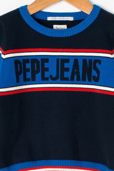 Pepe Jeans London Пуловер Nils с лого Момчета