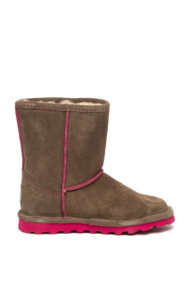 BEARPAW Cizme de piele intoarsa, cu captuseala de lana, fara inchidere Elle Youth Fete