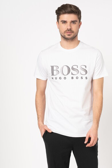 Boss Hugo Boss Tricou de plaja cu imprimeu logo Barbati