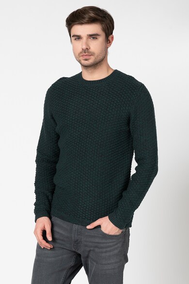 EDC by Esprit Релефен пуловер с памук Мъже