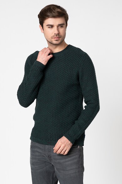 EDC by Esprit Релефен пуловер с памук Мъже