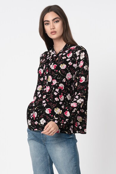 Esprit Bluza cu imprimeu floral si funda din panglici Femei