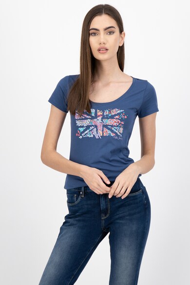 Pepe Jeans London Tricou cu imprimeu abstract Cara Femei