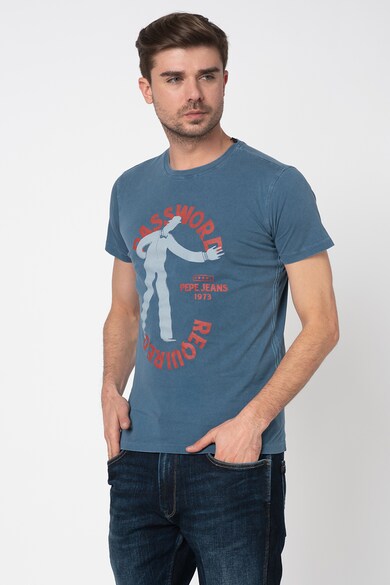 Pepe Jeans London Tricou slim fit cu aspect deteriorat Agapi Barbati