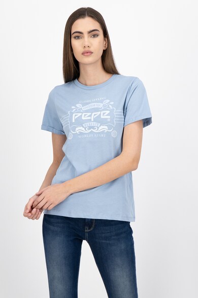 Pepe Jeans London Adette mintás organikuspamut póló női