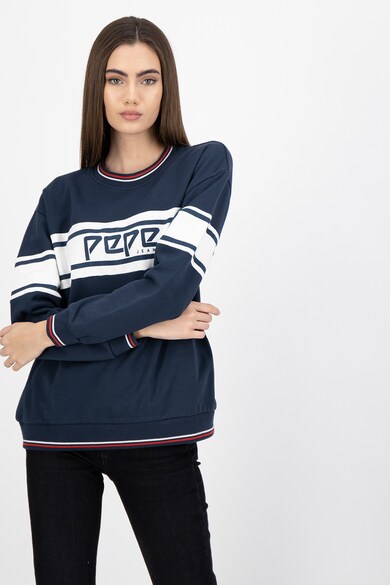 Pepe Jeans London Bluza sport cu imprimeu logo Bergamotte Femei