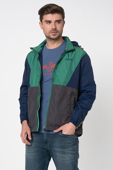 Pepe Jeans London Kai cipzáros colorblock dzseki kapucnival férfi