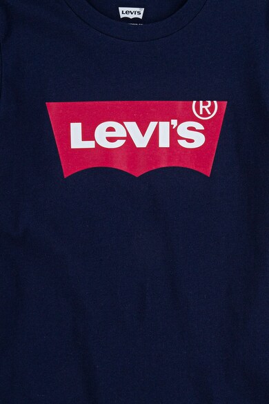 Levi's Kids Tricou cu imprimeu logo si decolteu la baza gatului Fete