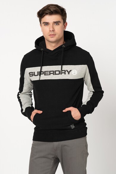 SUPERDRY Hanorac cu model colorblock si logo Trophy Barbati