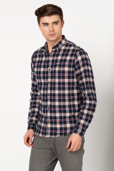 SUPERDRY Camasa regular fit, din flannel, cu model in carouri Barbati