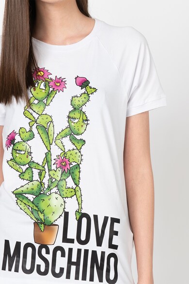 Love Moschino Tricou din jerseu cu imprimeu grafic Femei