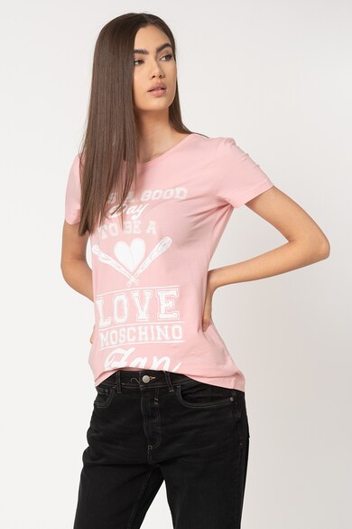 Love Moschino Tricou cu imprimeu logo e Femei