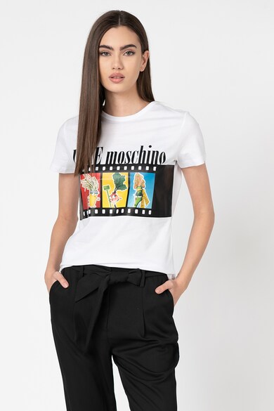 Love Moschino Tricou cu imprimeu grafic Femei