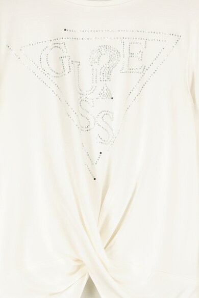 GUESS JEANS Bluza cu imprimeu logo si aplicatii de strasuri Fete
