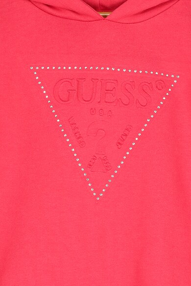 GUESS JEANS Rochie tip bluza sport cu logo in relief Fete