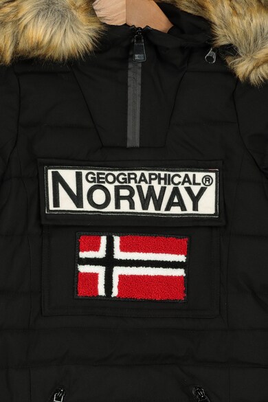 Geographical Norway Geaca fara inchidere, cu gluga Belinda Fete