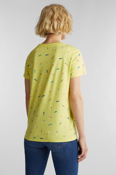 Esprit Tricou de bumbac organic cu imprimeu abstract Femei