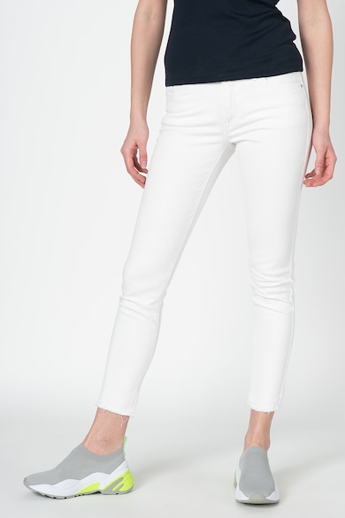 Esprit Blugi crop skinny cu terminatii franjurate Femei