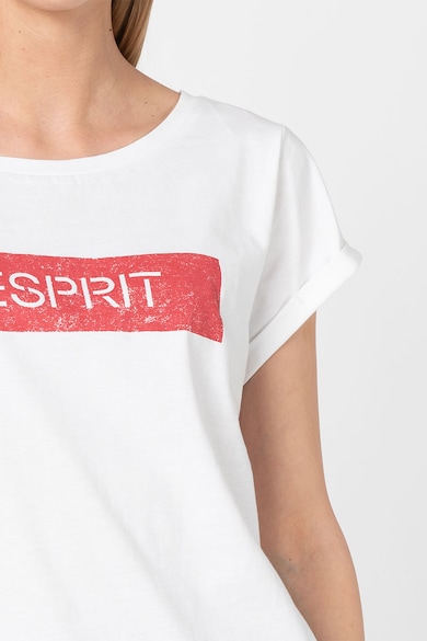 Esprit Tricou cu imprimeu logo supradimensionat Femei