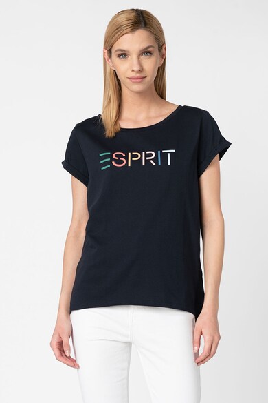 Esprit Tricou cu imprimeu logo supradimensionat Femei
