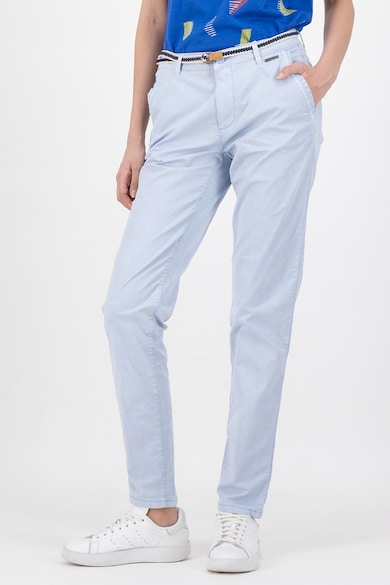 Esprit Pantaloni chino cu o curea cu aspect tesut Femei