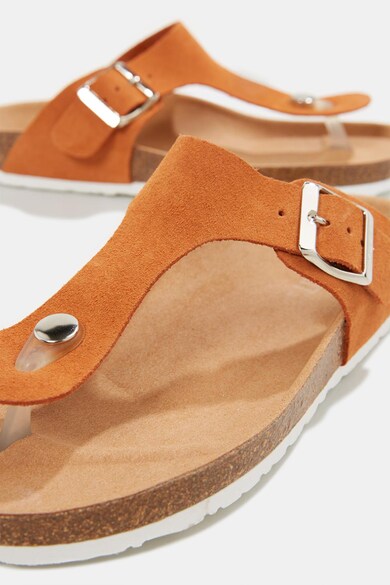 Esprit Papuci flip-flop de piele intoarsa Femei