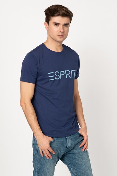 Esprit Tricou din bumbac organic cu imprimeu logo Barbati