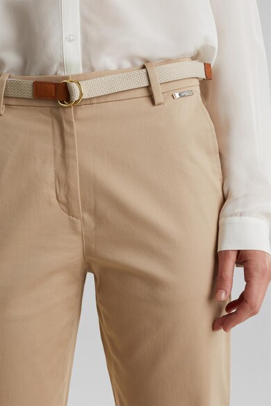 Esprit Pantaloni chino cu o curea Femei