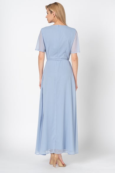 Esprit Разкроена дълга рокля с полупрозрачни ръкави Жени