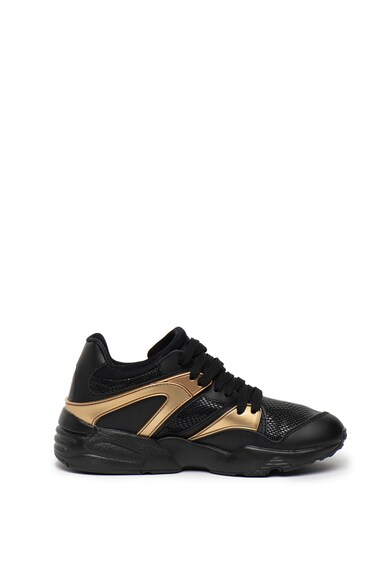 Puma Pantofi sport de piele cu detalii contrastante Blaze Gold Femei