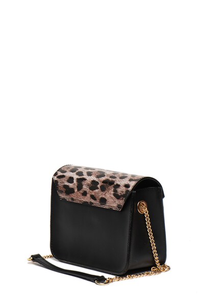 Krole Geanta crossbody de piele, cu animal print Femei