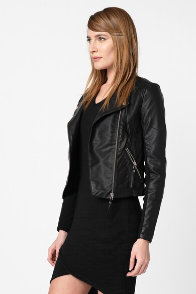 Vero Moda Jacheta biker crop de piele ecologica Riafavo Femei