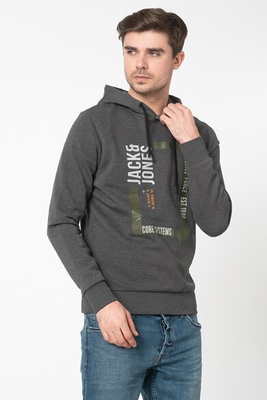 Jack & Jones Hanorac cu imprimeu text Glen Barbati